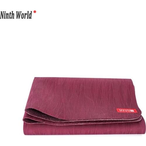 Ultra-thin Travel Yoga Mat easy to fold non-slip Rubber Foam fitness shape office professional mother weight loss essential