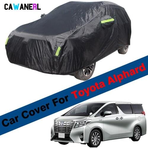 Waterproof Car Cover For Toyota Alphard Vellfire Outdoor Sun Shade Anti-UV Snow Rain Ice Protection MPV Cover Dustproof