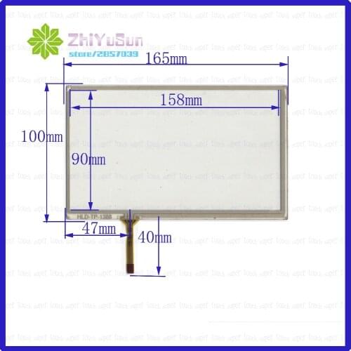 ZhiYuSun HLD-TP-1388 7inch 165mm*100mm Touch sensor glass Resistance screen for Car screen glass Industrial control panel