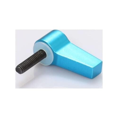 1x Professional blue aluminum M4 Knob L Screw For 15mm Rod Rail Rig Clamp system