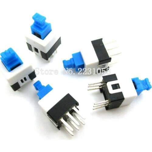 20PCS/Lot 7X7mm 7*7mm 6Pin Push Tactile Power Micro Switch Non Locking button Latching switch Wholesale