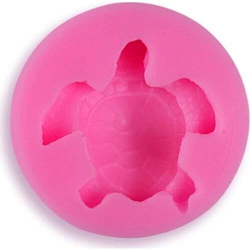 2022 Silicone Fondant Mold Cute lovely Sea Turtle Shape Ocean Theme Fondant Cake Decoration Gum Paste Chocolate Mould Small Size