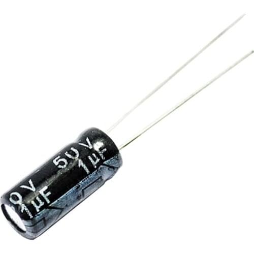 50PCS/LOT Electrolytic Capacitor 50V/1uF 4*7mm 50V 1UF