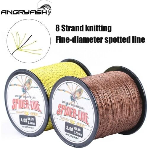 ANGRYFISH 8 Strands 300/500 Meters Braided Fishing Line Multi-color PE line High Strength