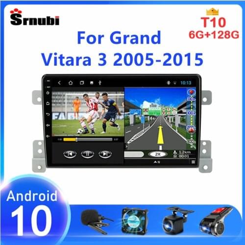 2Din Car Radio Android 10 For Suzuki Grand Vitara 3 2005 - 2013 2014 2015 Multimedia Video player GPS Navigation Car stereo DVD