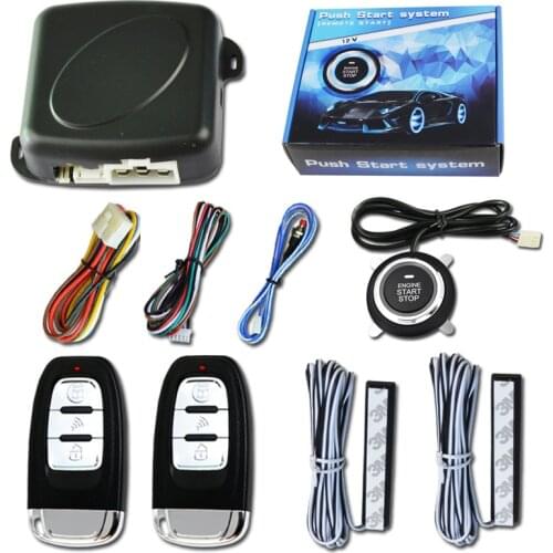 Car Push Start System Car Alarm PEK Keyless Entry System Engine Start Stop Push Button Remote Start Car Central Lock