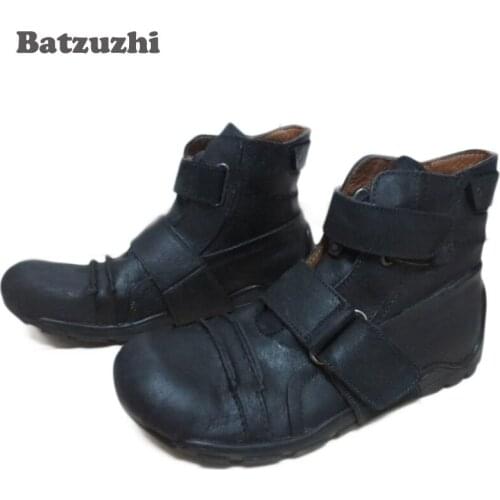 Batzuzhi New Design Super Cool Men Boots Ankle Genuine Leather Knee-high Mens Boots, Brand Mens casual footwear Personality
