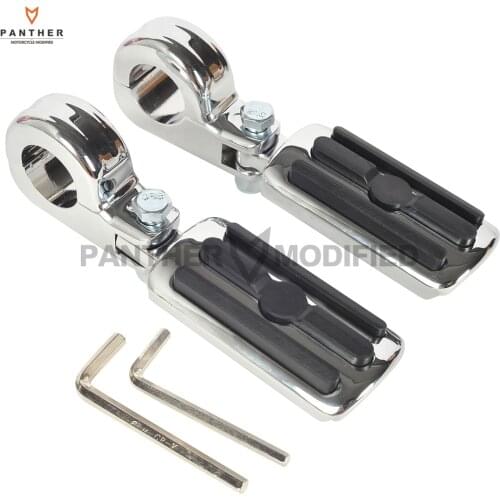 32mm 1.25" Aluminum Chrome Motorcycle Foot peg Moto Foot Rest case for Harley Softail Dyna Fatboy Sportster