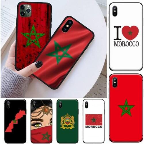 Maroc Morocco Flag Phone Case for iPhone 11 12 mini pro XS MAX 8 7 6 6S Plus X 5S SE 2020 XR