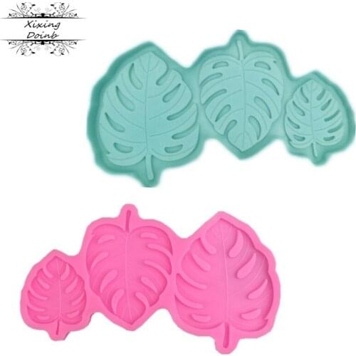 DIY leaf shape silicone mold chocolate fudge cake decoration tools resin mold Kitchen Baking accessories