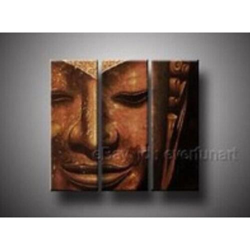 Group Handmade Wall Decor Art Modern Huge Buddha Canvas Oil Painting