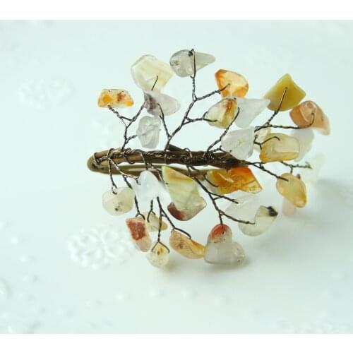 Free Shipping Natural Stone Napkin Ring, Napkin Holder For Wedding, Decoration 12 Pcs