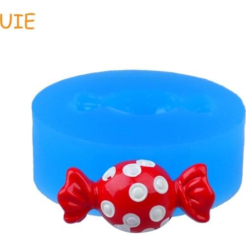 KYL045U 20.7mm Wrapped Candy Silicone Mold for Dessert, Cupcake Topper, Fondant, DIY Handmade, Resin, Clay, Gum Paste, Cookie