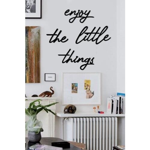 Enjoy The Little Things Wall Plate wood Home and office wall decor will change the mood of the environment Wood laser cut and yo