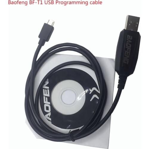 NEW Original BAOFENG accessories computer USB Programming Cable For BF-T1 bf t1 mini radio walkie talkie with CD firmware parts