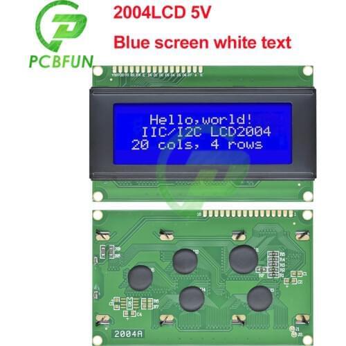 LCD Display Board 2004 20*4 LCD 20X4 3.3V 5V Blue/Yellow Screen White/Black Text LCD2004 Display LCD Module LCD 2004 for Arduino