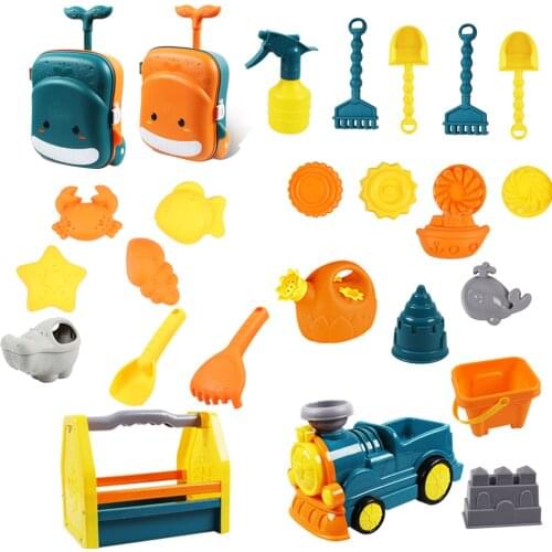 Beach Toys For Kids 8/17pcs Sand Toys Game Beach Children Sandbox Set Kit Summer Toys For Beach Play Sand Water Game Baby Toys