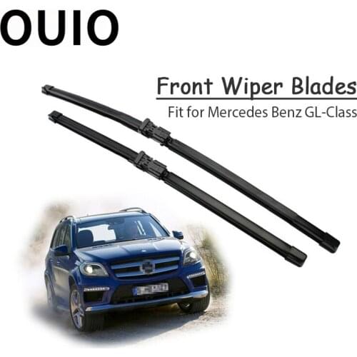 OUIO 1Set Rubber Car Front Wiper Blade Kit Auto For Mercedes Benz GL Class GL 350 400 450 Gl 500 550 63 AMG Original Accessories