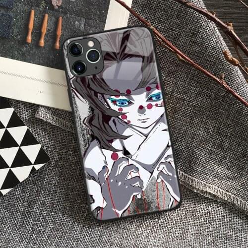 Rui Kimetsu No Yaiba Anime Soft Silicone Glass Phone Case for IPhone SE 6s 7 8 Plus X Xr Xs 11 12 Mini Pro Max Samsung Redmi