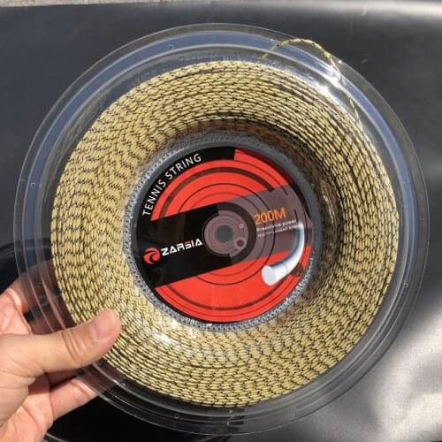 ZARSIA 200M synthetic flash Nylon tennis string 16G/1.35mm high elastic tennis rackets string squash strings tennis strings