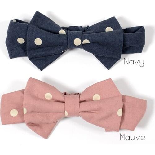 10pcs/lot Dot Hair Bow Headband Newborn Headband Baby Girl Hair Accessory