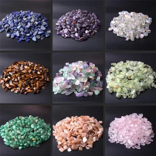 20g 50g Natural Stone Rock Gravel Crystal Tumble Stone Minerals gravel specimen stone Energy Decorative Stone Fish Tank stone