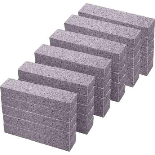 30 Pieces Pumice Stones for Cleaning Pumice Scouring Pad Grey Pumice Stick Cleaner for Removing Toilet Bowl Ring Bath Household