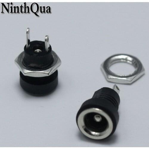 5pcs DC-022B 5.5*2.5mm / 5.5x2.5 mm DC Power Socket Connector 5.5-2.5mm Panel Mounting Jack Adaptor