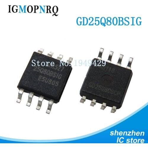 5pcs/lot GD25Q80BSIG GD25Q80 SOP-8 new Original
