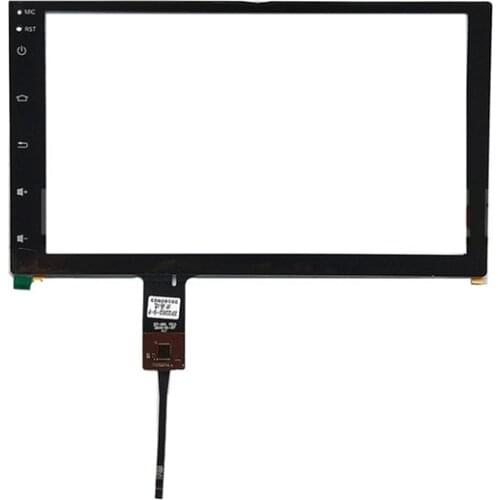 9 inch ZP2262-9-F ZP-001 V2.0 Capacitive Touch Digitizer for Toyota Car DVD navigation Touch screen panel Glass With button