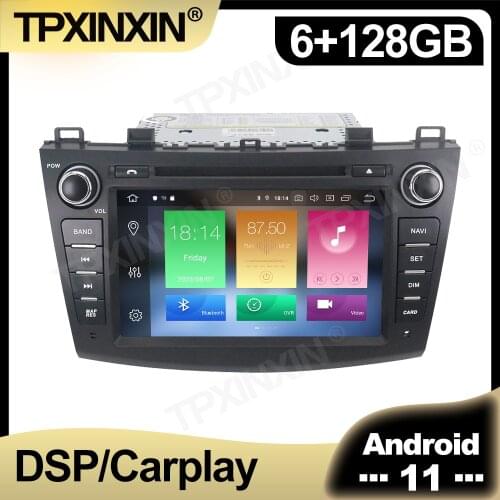 128GB Android 11 Car Radio For Mazda 3 2009 2010 - 2012 Multimedia Auto Video DVD Player Navigation Stereo GPS 2 din Accessories