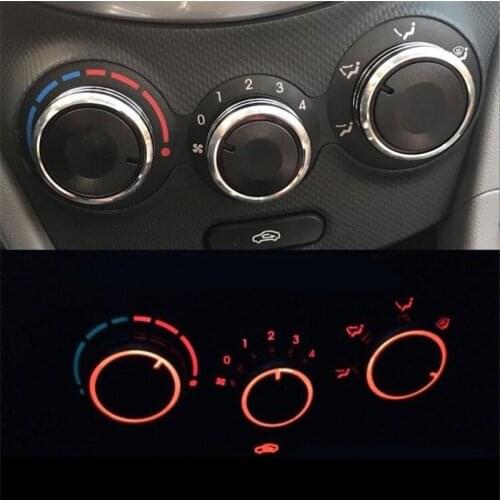 Car-styling Air Conditioning heat control Switch knob AC Knob 3pcs/set car accessories case for Hyundai Verna