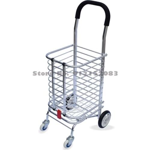 Household Grocery Shopping Cart, Small Cart, Shopping Cart, Light Climbing Stairs, Trolley, Trolley, Foldable Trolley Trailer