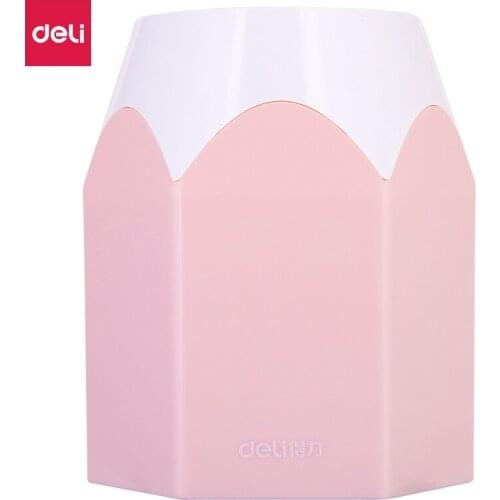 Deli 9145 pen holder New Creative Desktop Storage Multifunctional Desk Supplies Simple and Fresh Desktop Plastic Simple style