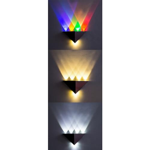 Home Decoration Modern Led Wall Lamp 5W Aluminum Body Triangle Wall Light for Bedroom Home Lighting Luminaire Wall Sconce Light
