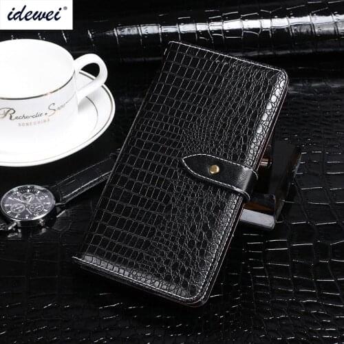 IDEWEI For Xiaomi Redmi S2 Case Cover Luxury Leather Flip Case For Xiaomi Redmi S2 Protective Phone Case Crocodile Grain 5.99"