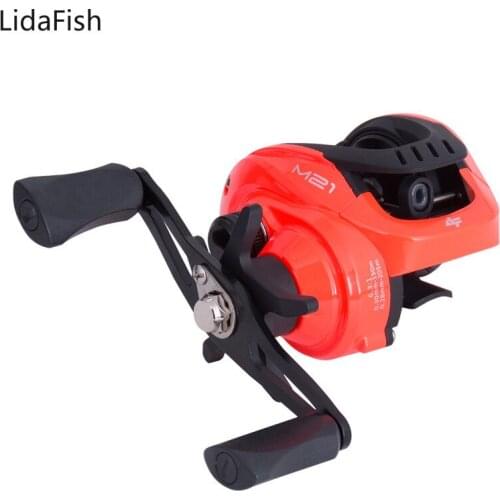 Lidafish M21 Magnetic Systems Baitcasting Fishing Reel 3+1Bearings 6.3:1 Gear Ratio Aluminum Spool Freshwater Fishing Wheel