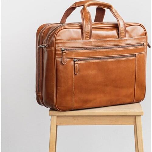 Japan Style Leather Briefcase Men Genuine Leather Messenger Bag Shoulder Laptop Bag For Men Maletines Hombre Cuero