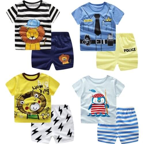 Summer little boys clothing set track suit kids sets for boys toddler clothing active wear outfit kids suits korean boy clothes