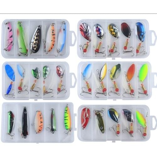 Luya Rotating Sequin Hard Bait Feather Luya Bait High Carbon Steel Three Hook Combination Set