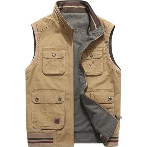 Men Military CLothing Waistcoat Army Tactical Many Pockets Vest Sleeveless Jacket Plus Size 6XL 7XL 8XL big Male Travel Coat
