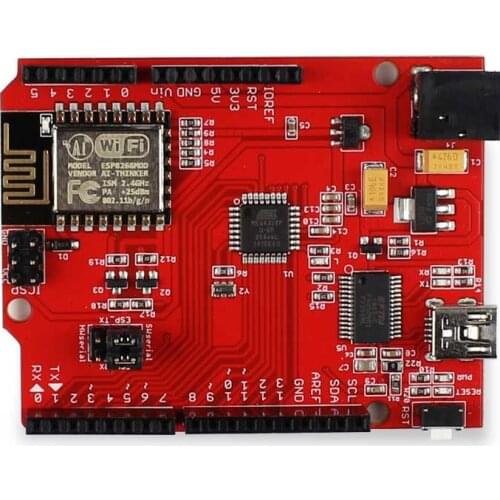 Elecrow ESP8266 Wifi Board for Arduino UNO 2 IN 1 Development Board Crowduino UNO ESP8266-V1.1 IOT Wireless Module DIY Kit