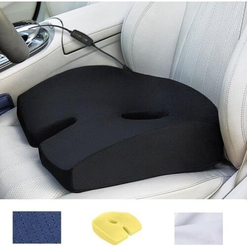 Sciatica Pillow Car Seat Cushion Orthopedic Pad Non-slip Sitting Pad Relief Tailbone Pain Foam Hollow Seat Pad Heighten Cushion