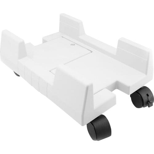 Adjustable Width Removable Stable CPU Stand Base Rack Desktop Brake With Wheels Computer Cases Host Bracket Waterproof Stands