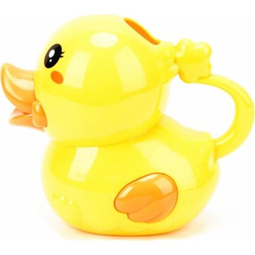 Cute Duck Watering Can Bath Toy Wash Hair For Baby Kid Beach Pool Shower P31B
