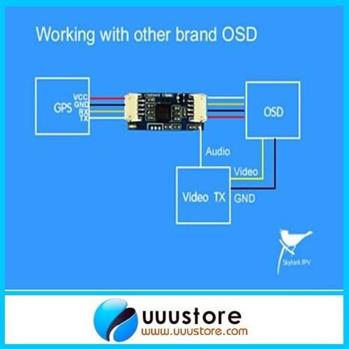 Skylark OSD Convert Module Adapter for other brand OSD Auto Antenna Tracker III