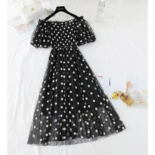 Embroidery flowers Mesh Bandage Dress 2021 Elegant Lady Elastic bust Party Dress Spring Summer Women Short Sleeve Dresses