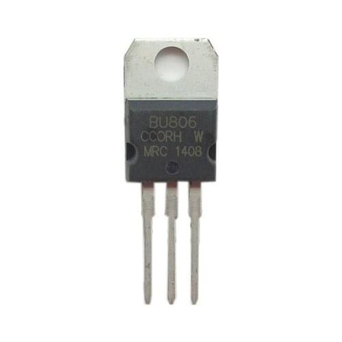 10pcs/lot Transistor BU806 NPN Darlington 8V/200V/60W TO-220