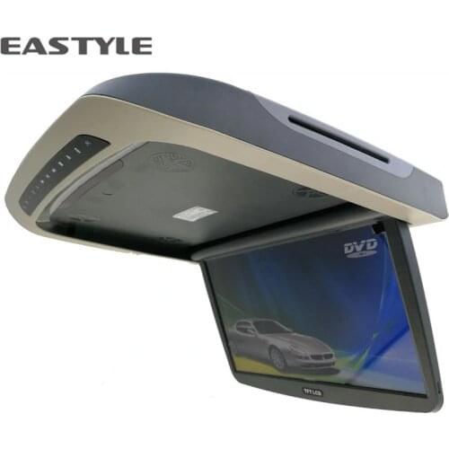 15.6 inch Motorized car roof mounted DVD monitor car ceiling flip down overhead DVD player monitor