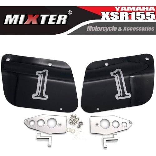 Motorcycle Accessories Cafe Racer PLAT BODY SAMPING SIDE NO. Number PLATE BLACK For YAMAHA XSR155 XSR-155 XSR 155 2019 2020 2021